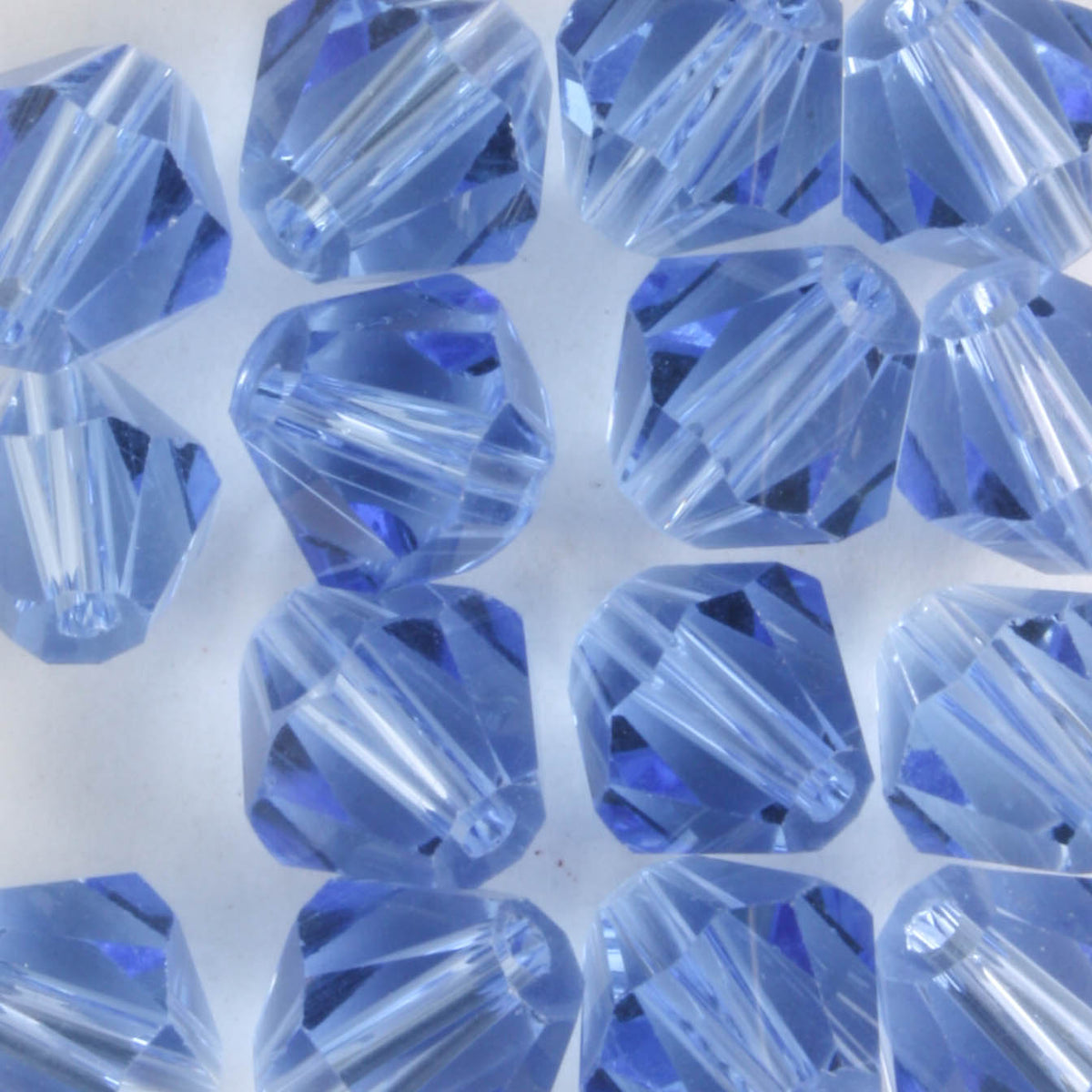 8mm Bicone Blue - 15 beads
