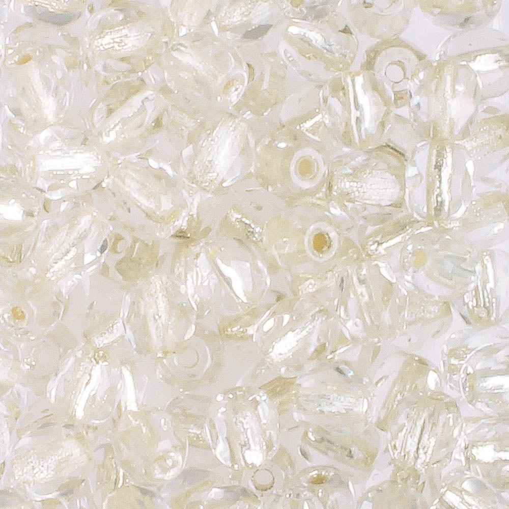 4mm Round Fire Polish Champagne Lined Crystal