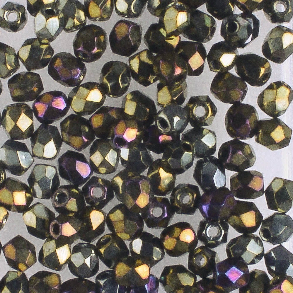 3mm Round Fire Polish Bronze Iris