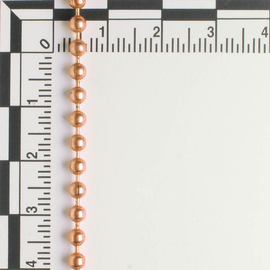 Copper Ball Chain - foot