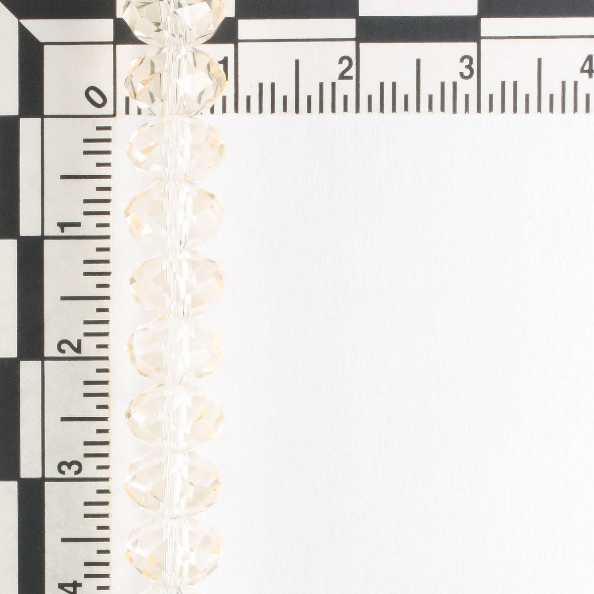 Chinese Crystal Rondelles - 8" strand