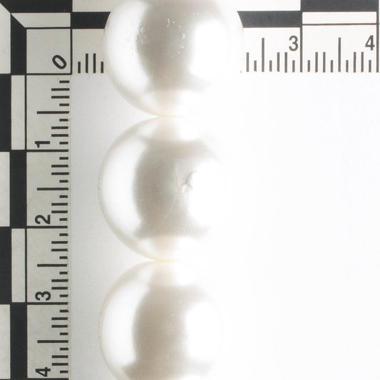18mm Glass Pearls - 8" strand