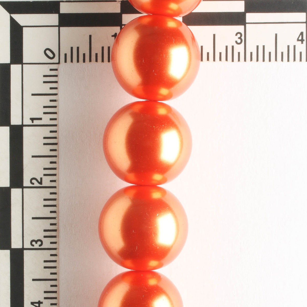 14mm Glass Pearls - 8" strand