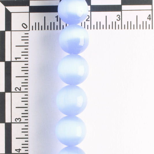 10mm Cat's Eye Glass - 8" strand