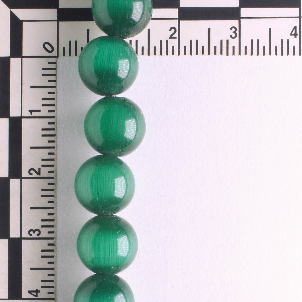 10mm Cat's Eye Glass - 8" strand