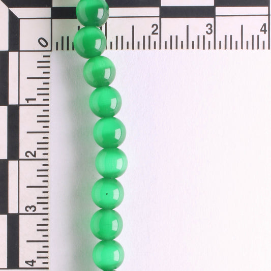 6mm Cat's Eye Glass - 8" strand
