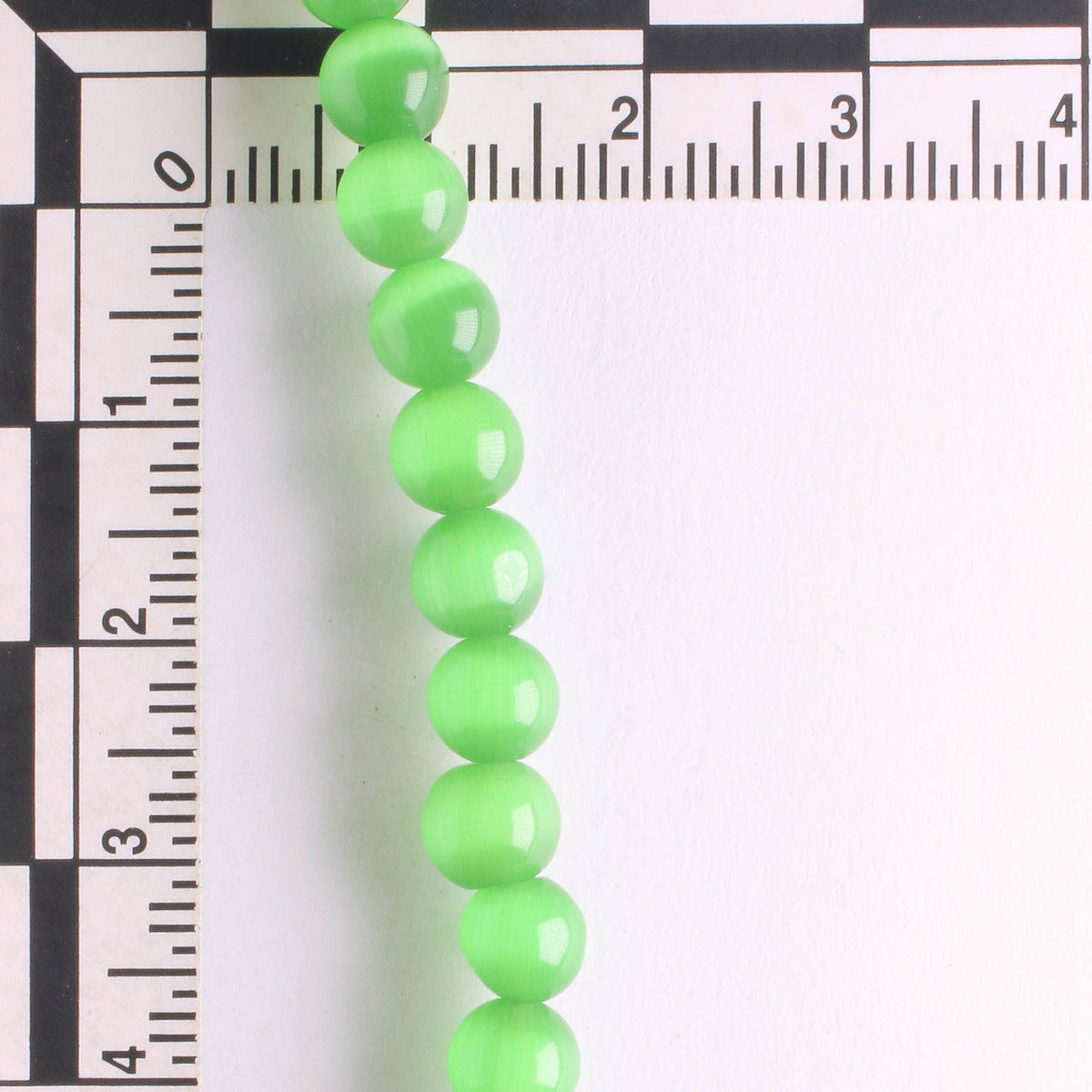 6mm Cat's Eye Glass - 8" strand
