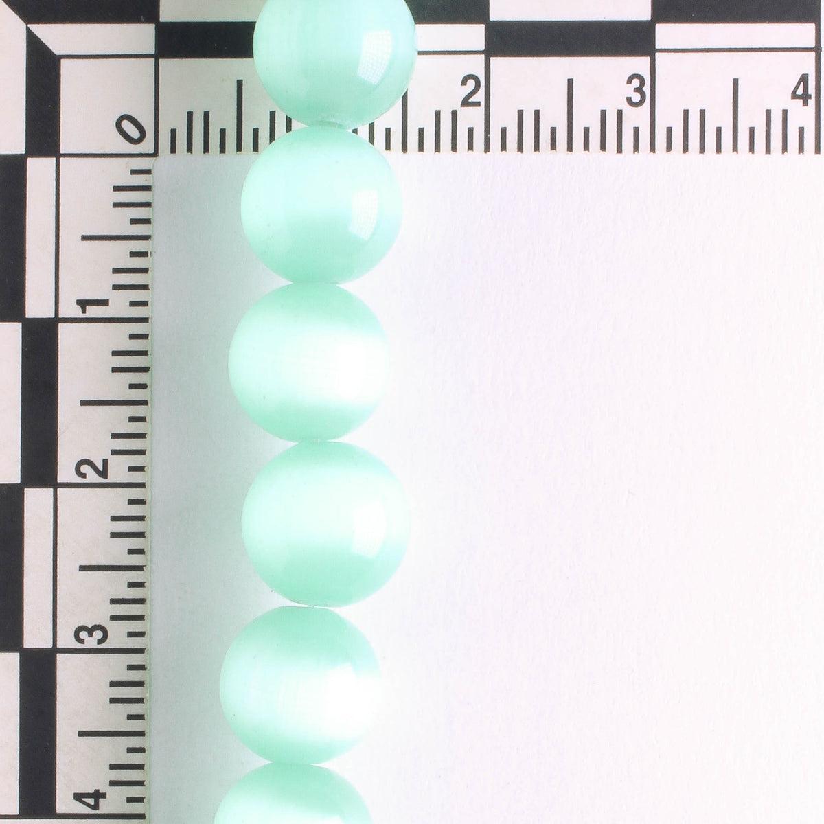 10mm Cat's Eye Glass - 8" strand