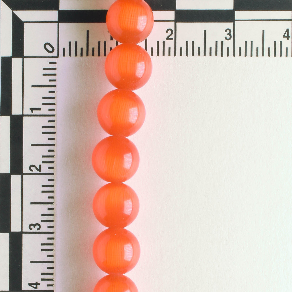 8mm Cat's Eye Glass - 8" strand