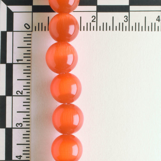 10mm Cat's Eye Glass - 8" strand