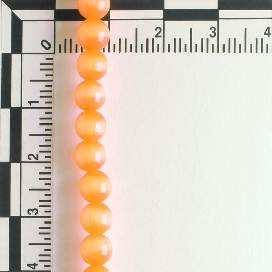 6mm Cat's Eye Glass - 8" strand