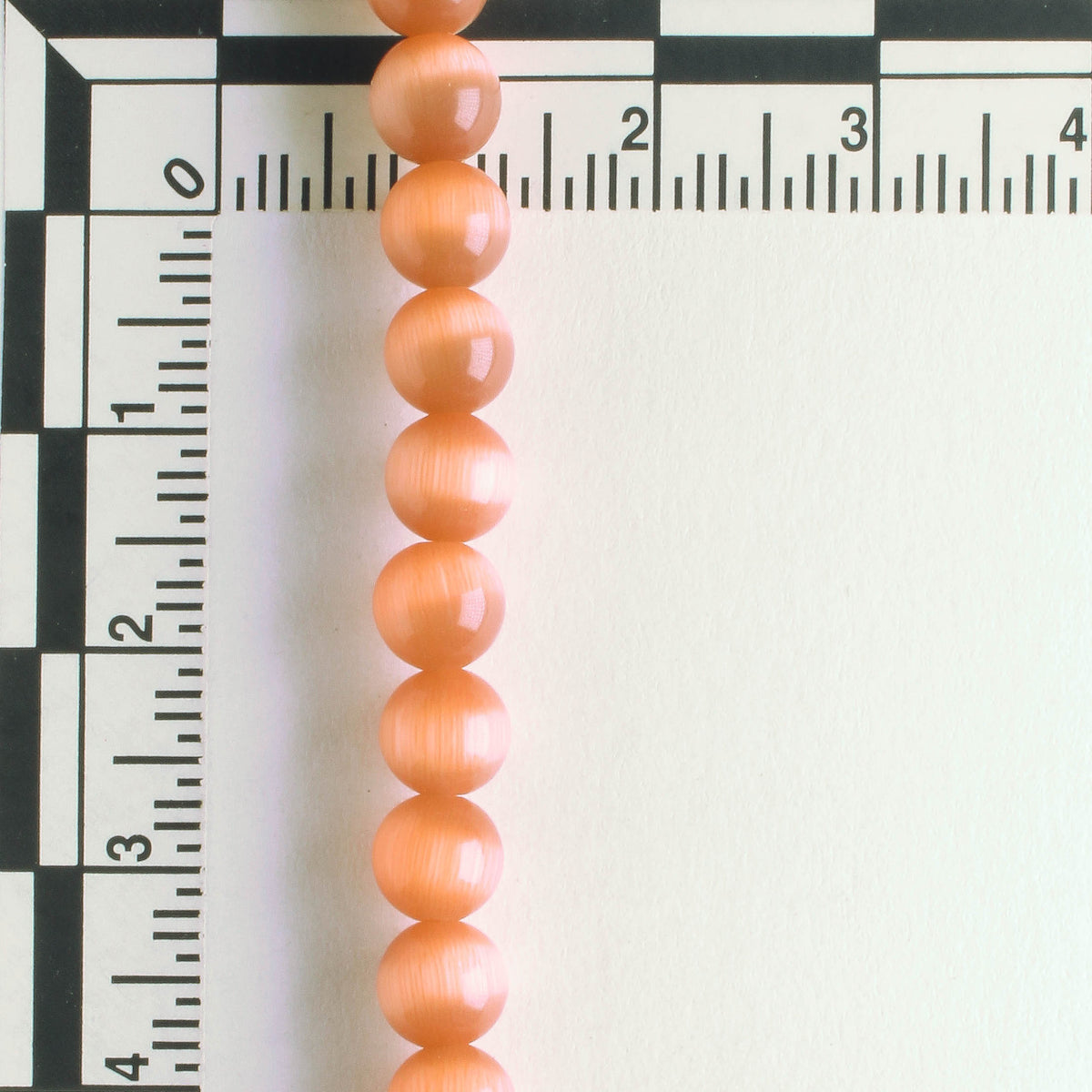 6mm Cat's Eye Glass - 8" strand