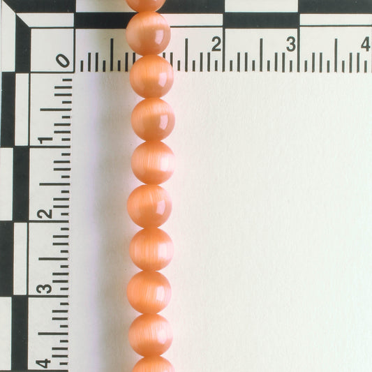 6mm Cat's Eye Glass - 8" strand