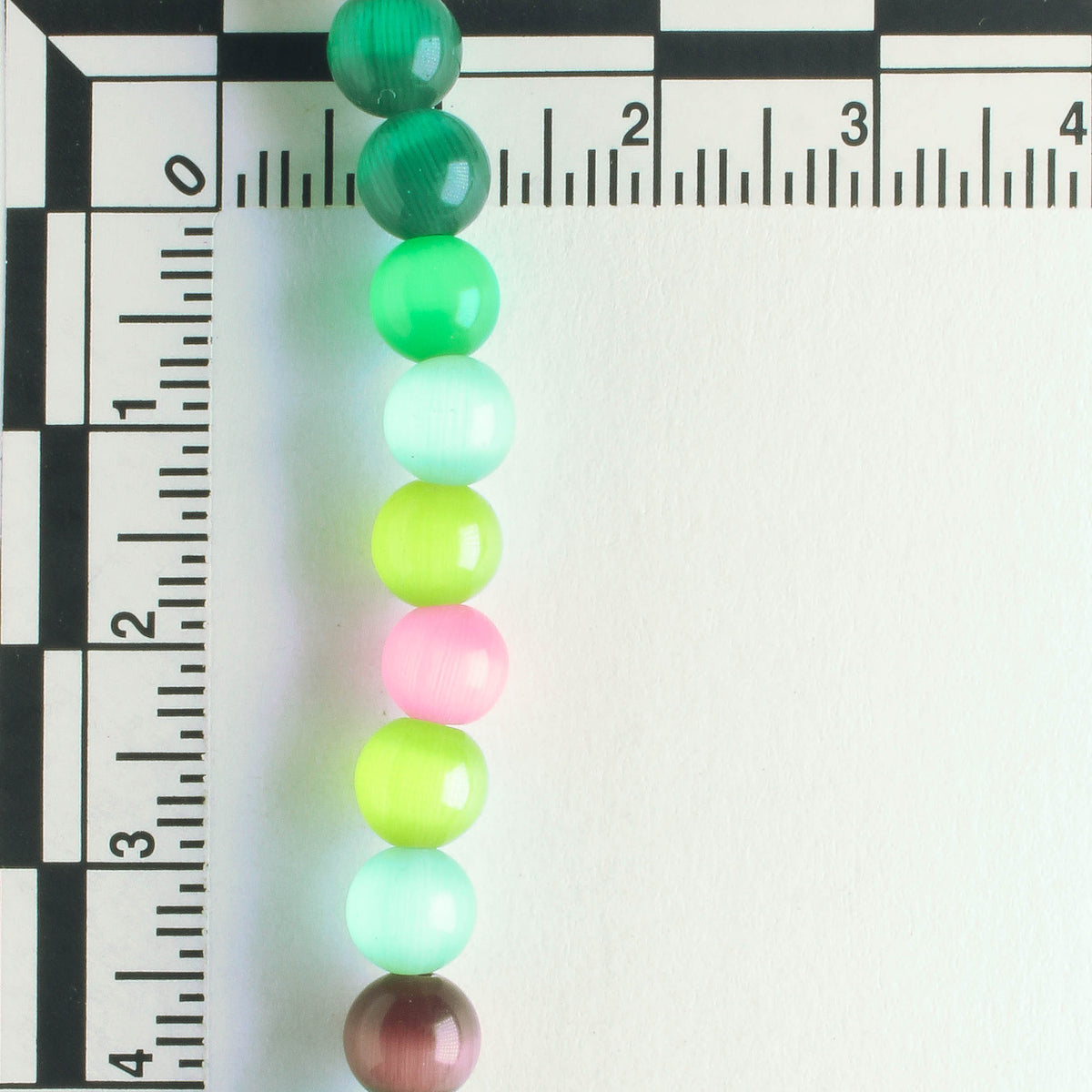 6mm Cat's Eye Glass - 8" strand