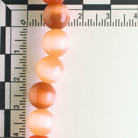 10mm Cat's Eye Glass - 8" strand