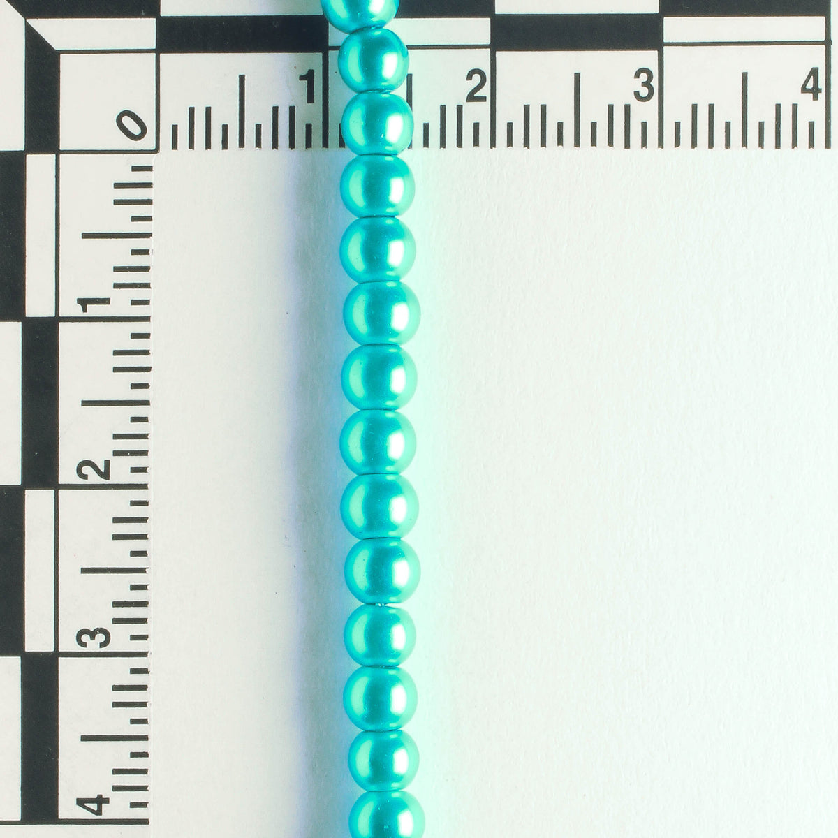 4mm Glass Pearls - 8" strand