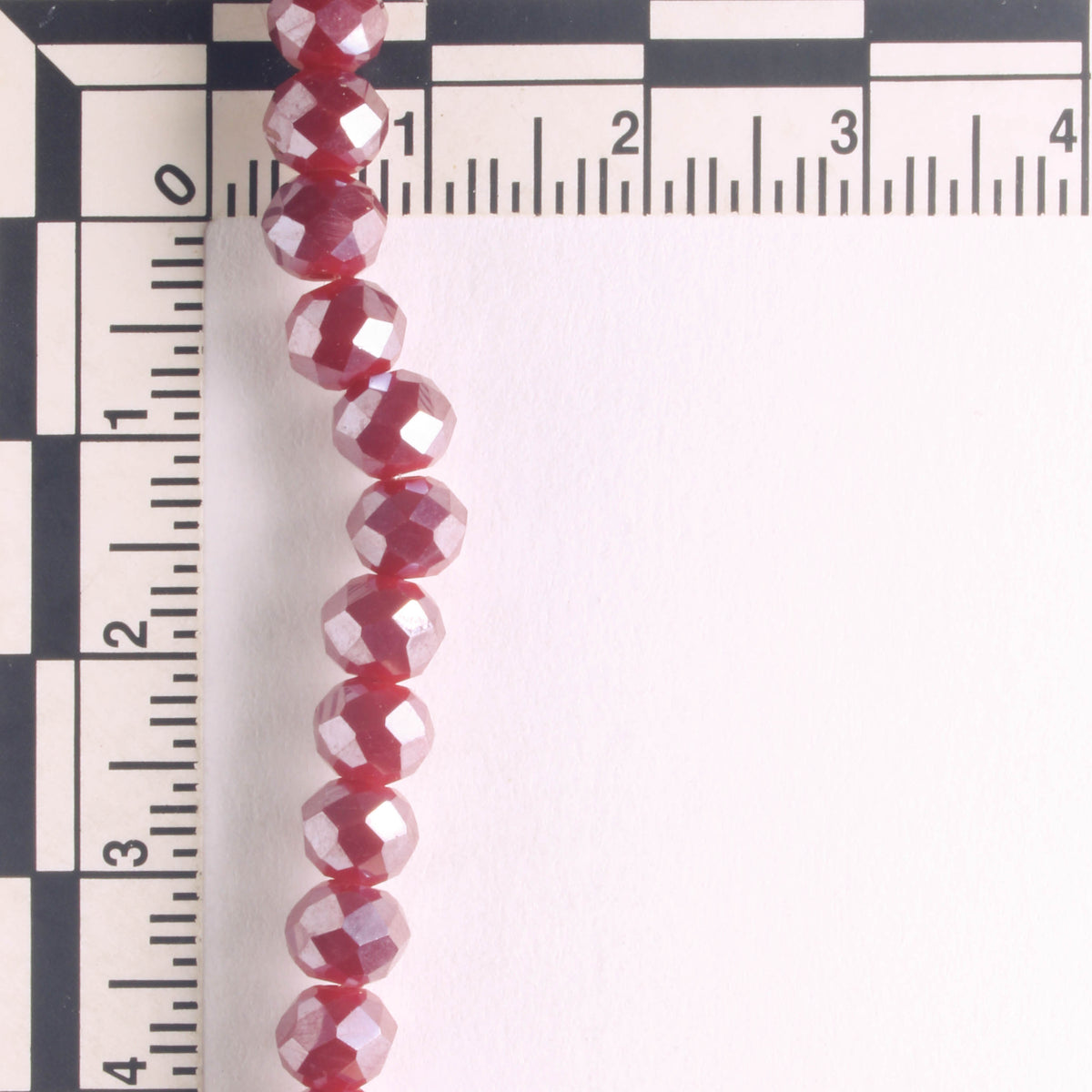 Chinese Crystal Rondelles - 8" strand