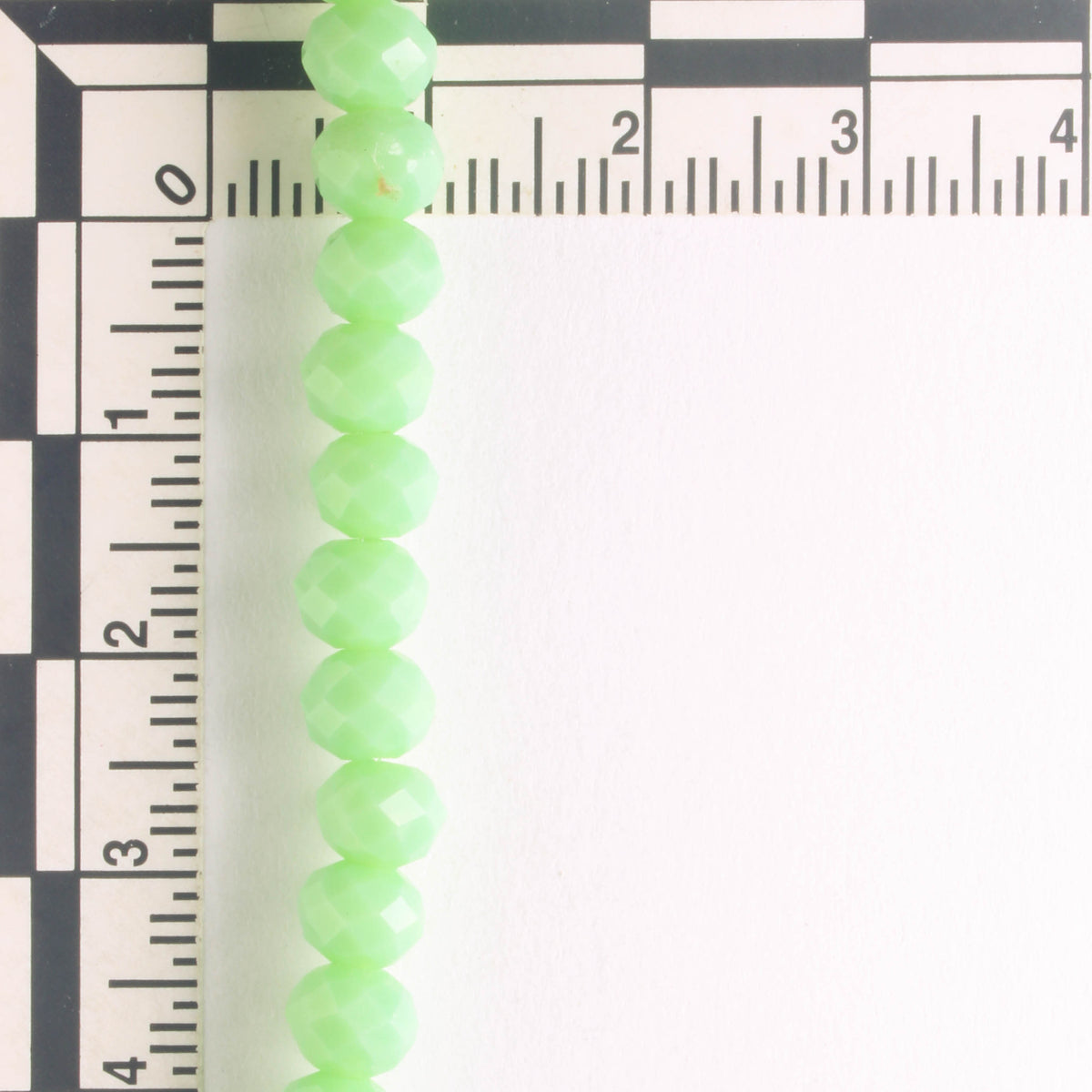 Chinese Crystal Rondelles - 8" strand