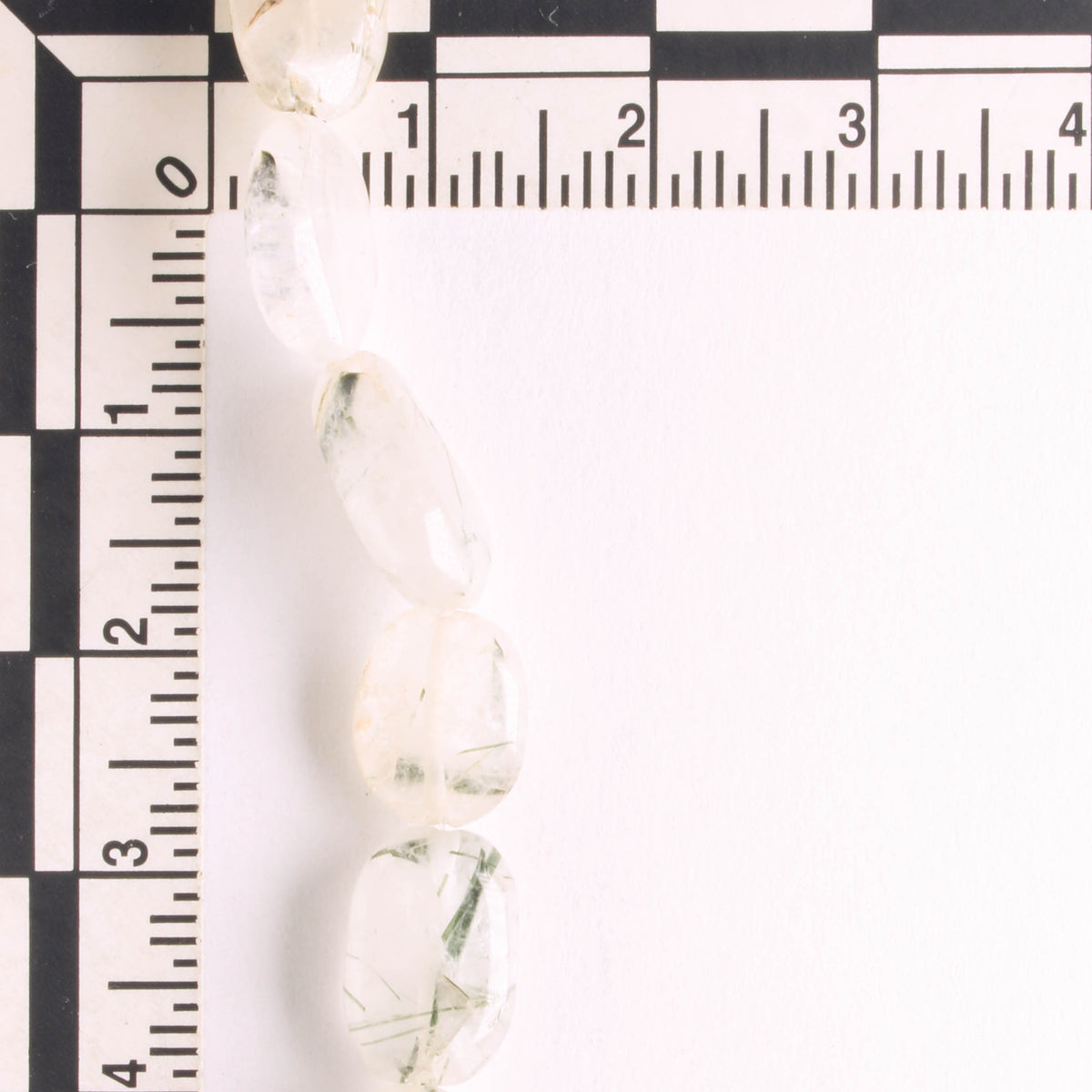 Tourmalated Quartz - 8" strand
