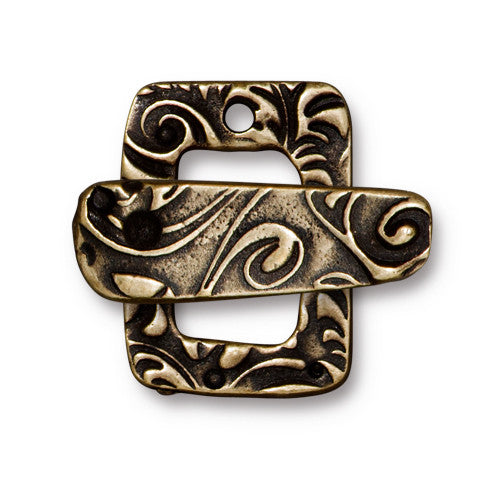 Toggle Clasp, Jardin - Brass Oxide