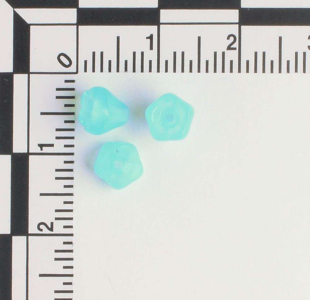 5x6mm Bell Flower - Light Blue