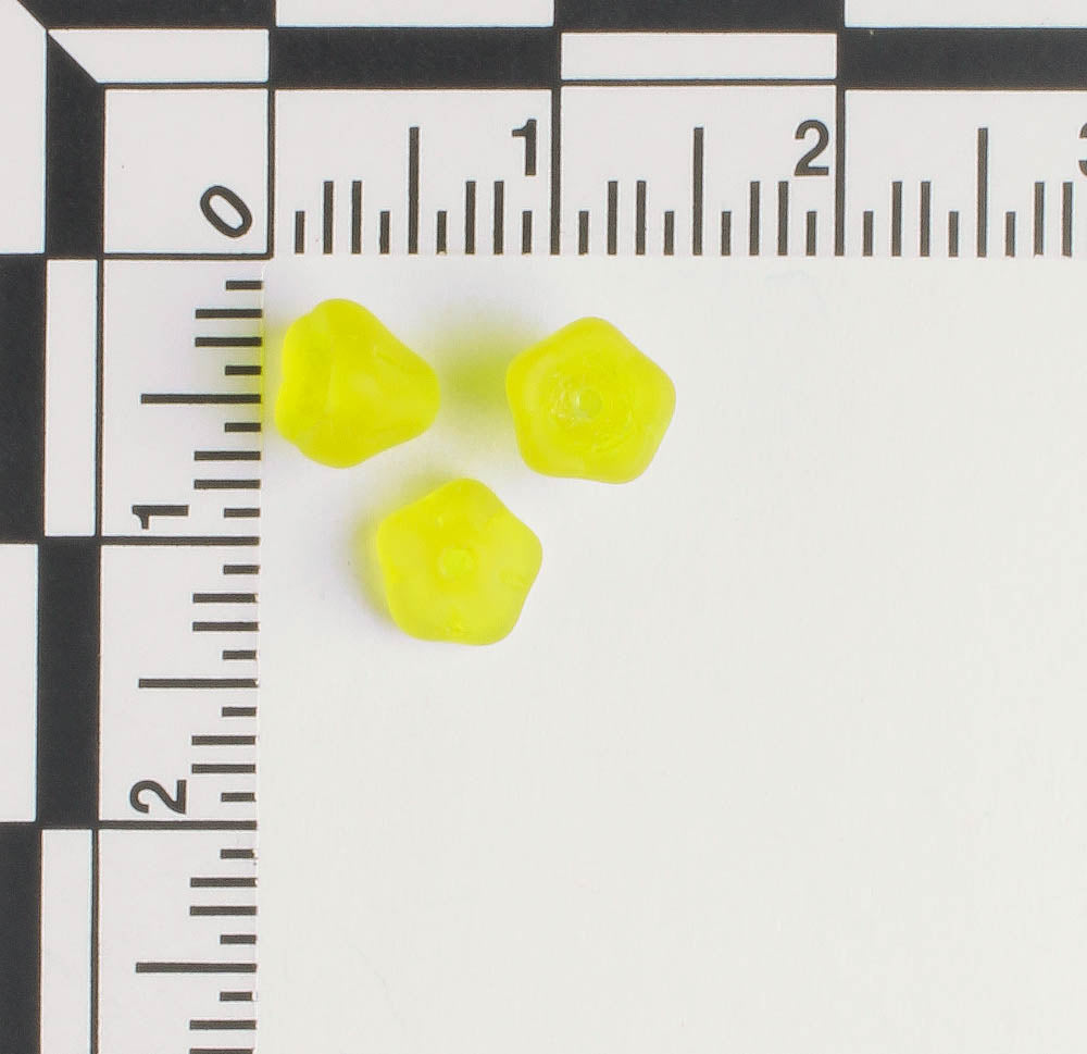 5x6mm Bell Flower - Matte Yellow