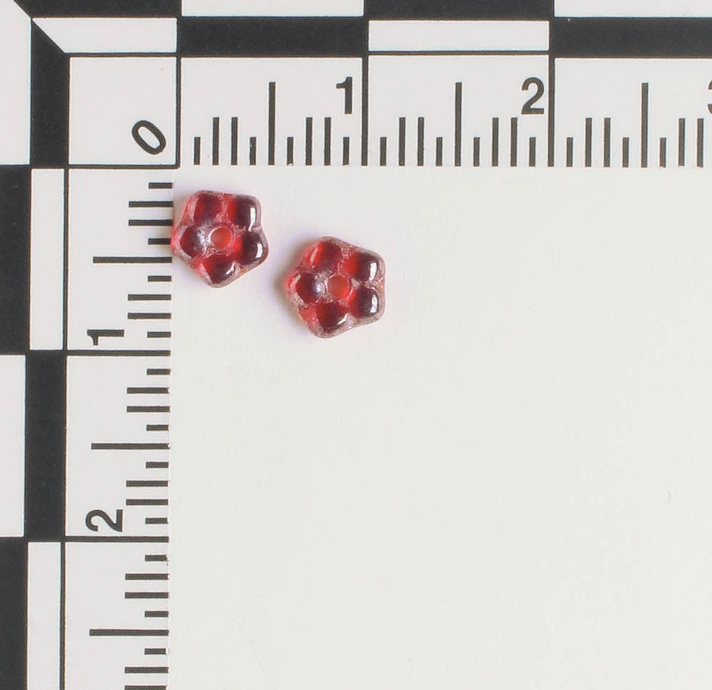 5mm Daisy Spacer- Red Luster