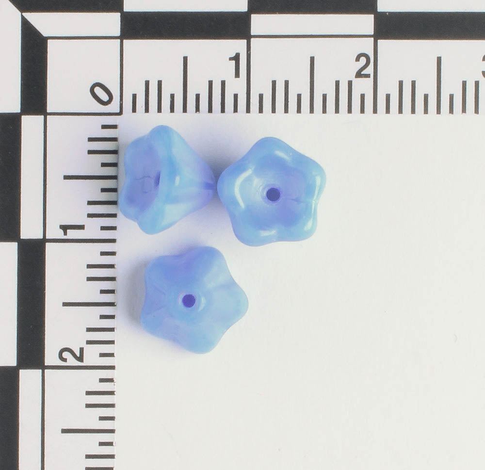 5x8mm Bell Flower - Blue
