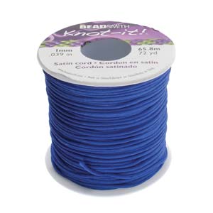 1mm Satin Cord - Royal Blue - yard