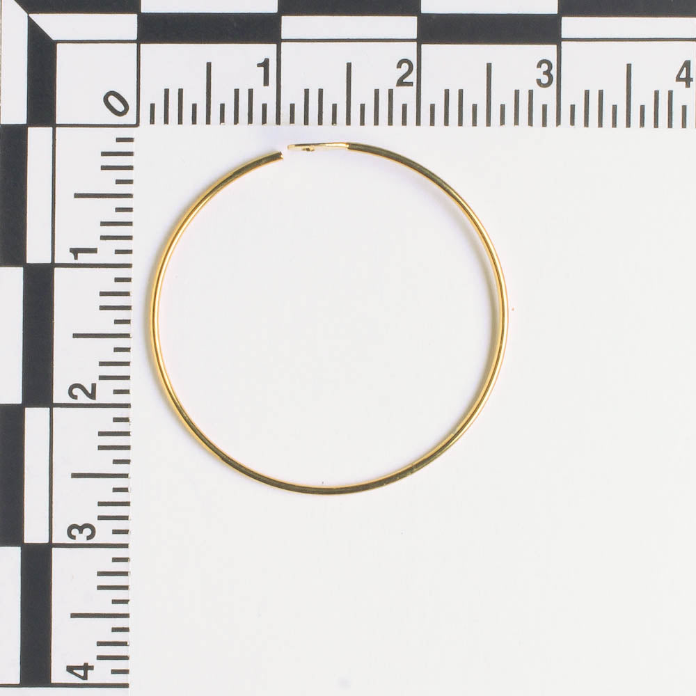 Earring - 25mm Hoop - Gold - Pair