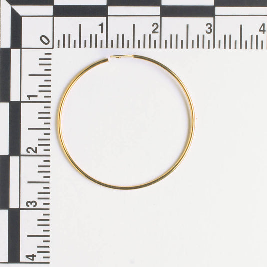 Earring - 25mm Hoop - Gold - Pair