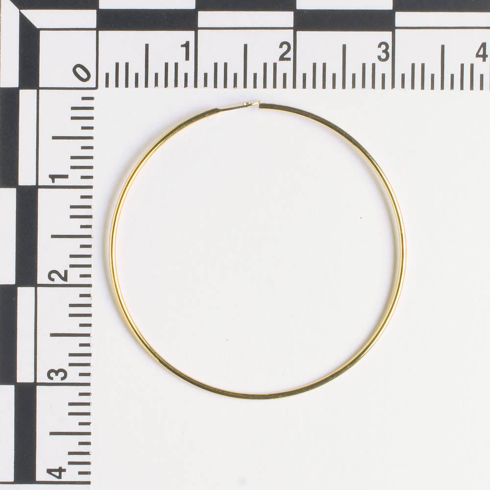 Earring - 33mm Hoop - Gold - Pair