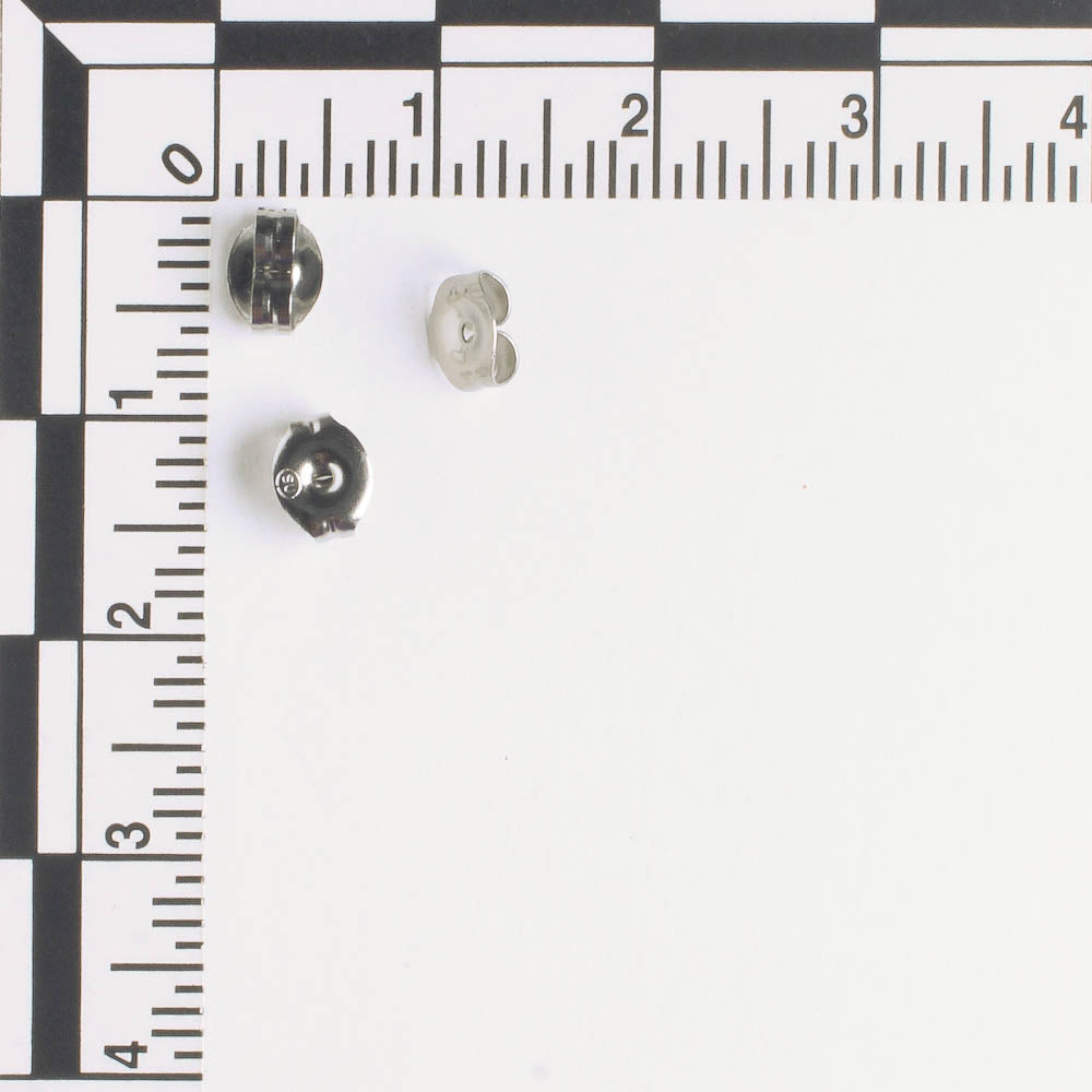 Earring Back, Stainless - Pair