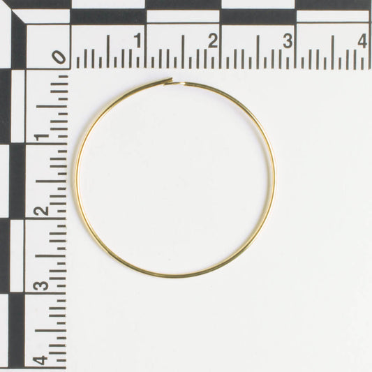 Earring - 25mm Hoop - Gold - Pair