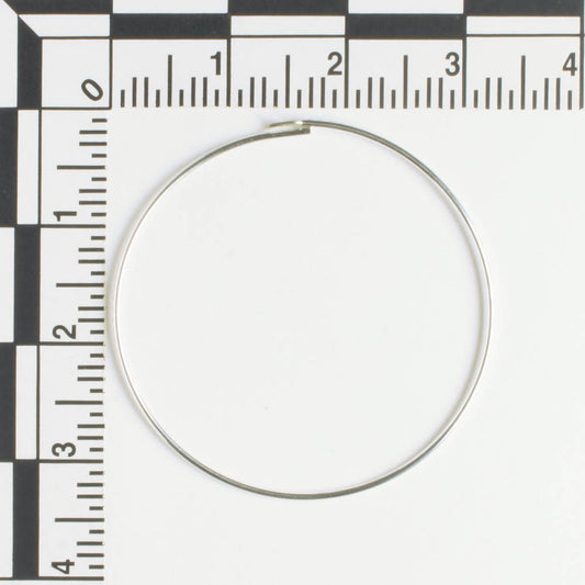 Earring - 32mm Hoop - Silver - Pair