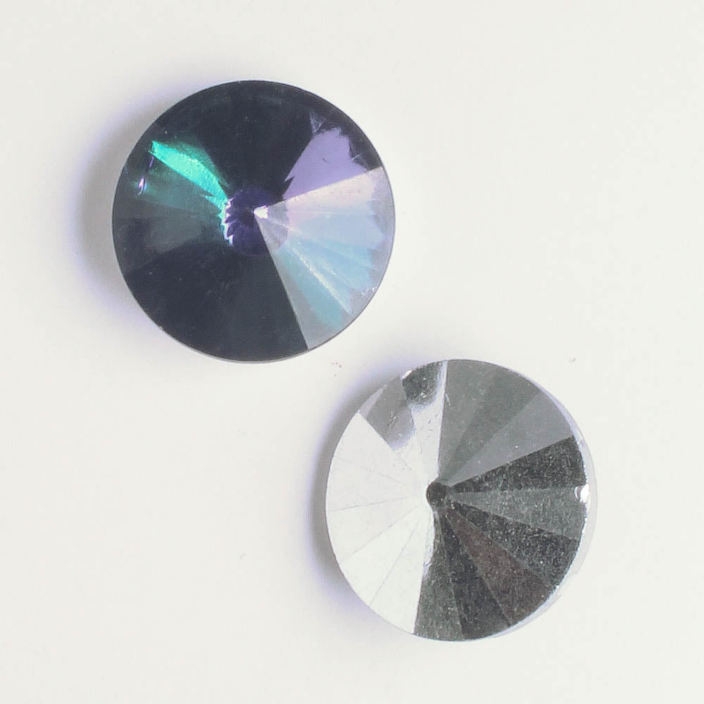Rivoli 14mm Crystal Heliotrope - each