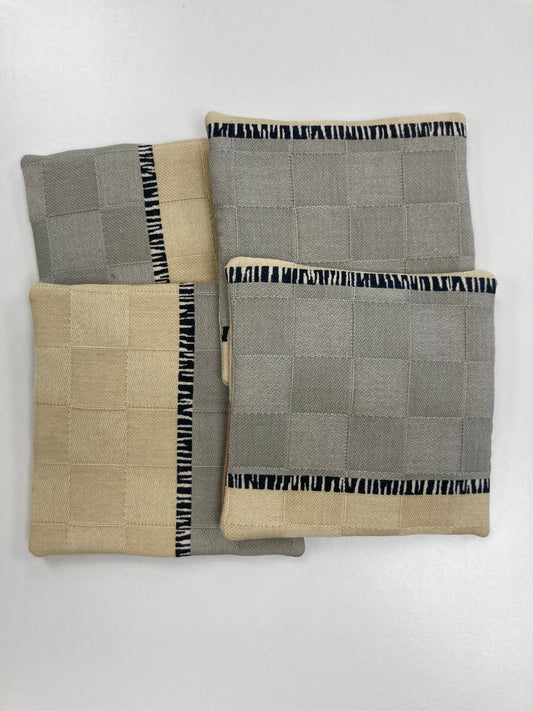 Canvas Coasters - Set of 4