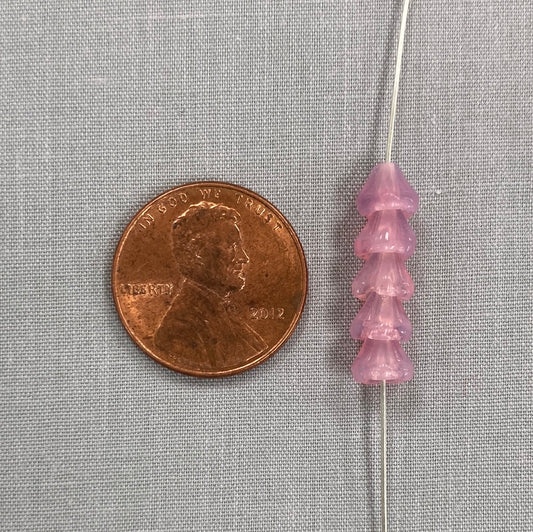 5x6mm Bell Flower - Milky Pink