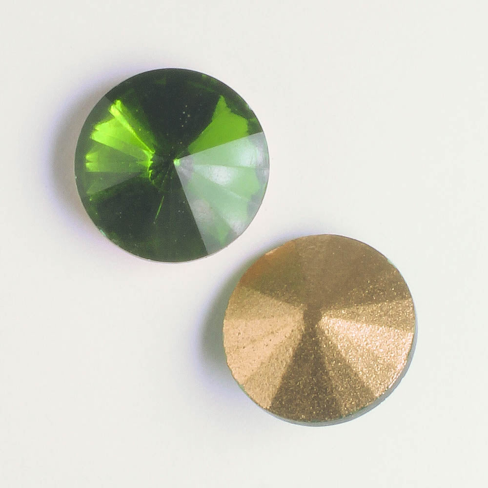 Rivoli 14mm Olivine - each