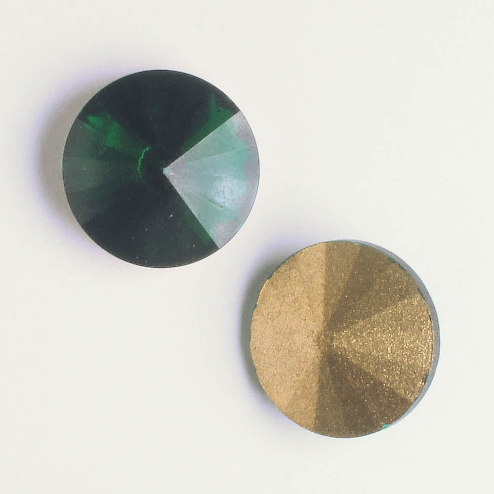 Rivoli 14mm Emerald - each
