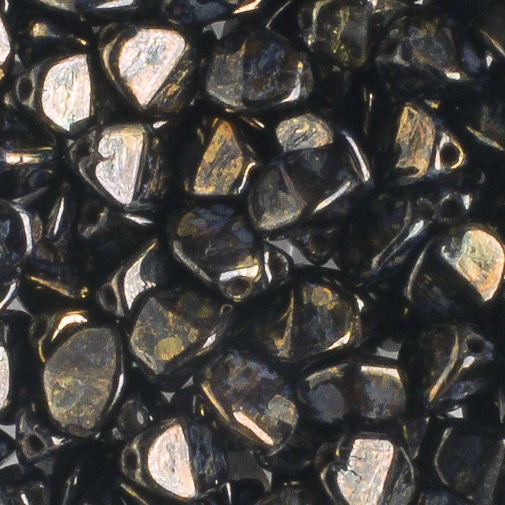 Pinch Bead Jet Bronze Picasso