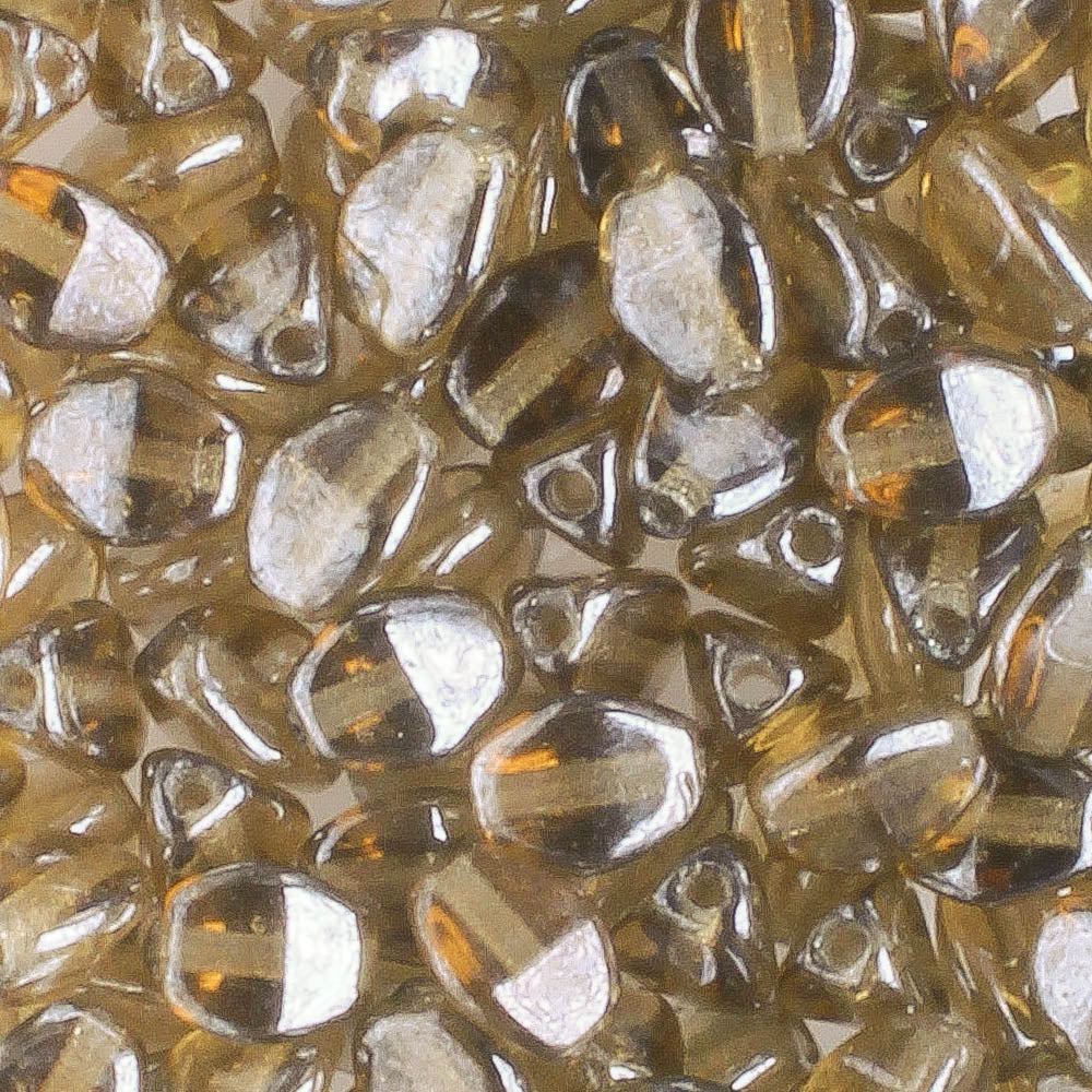 Pinch Bead Luster Smokey Topaz