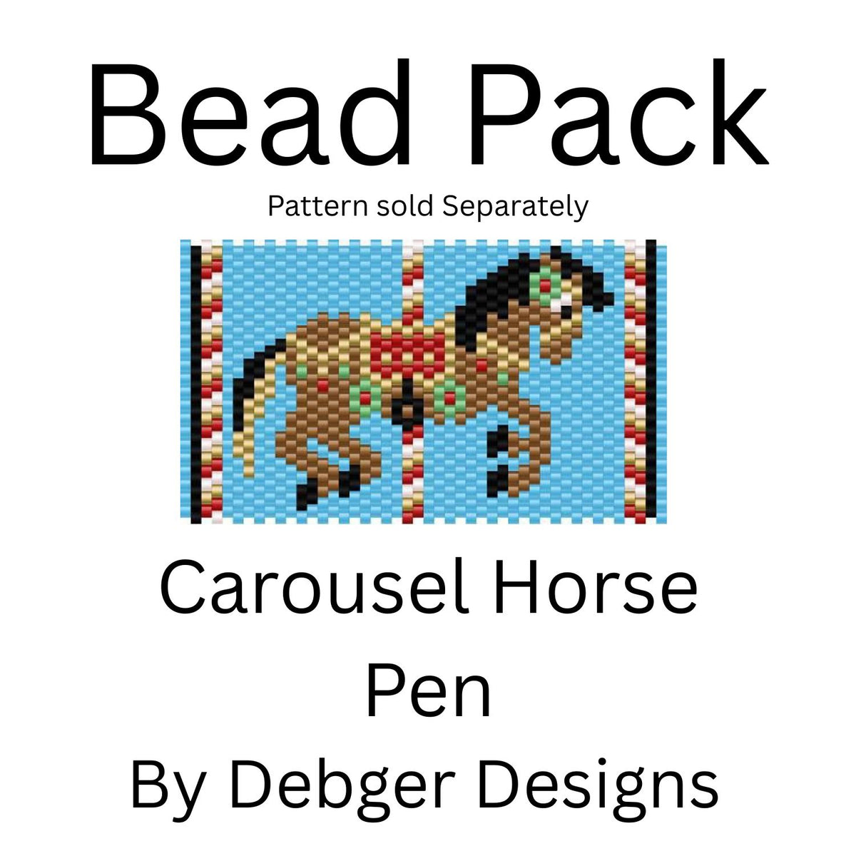 Carousel Horse Pen Bead Pack