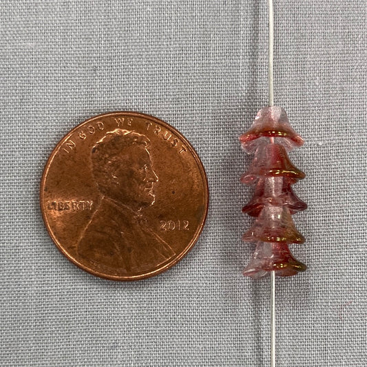 4x6mm Bell Flower - Vintage Rose