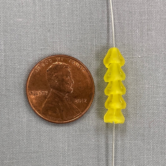 5x6mm Bell Flower - Matte Yellow