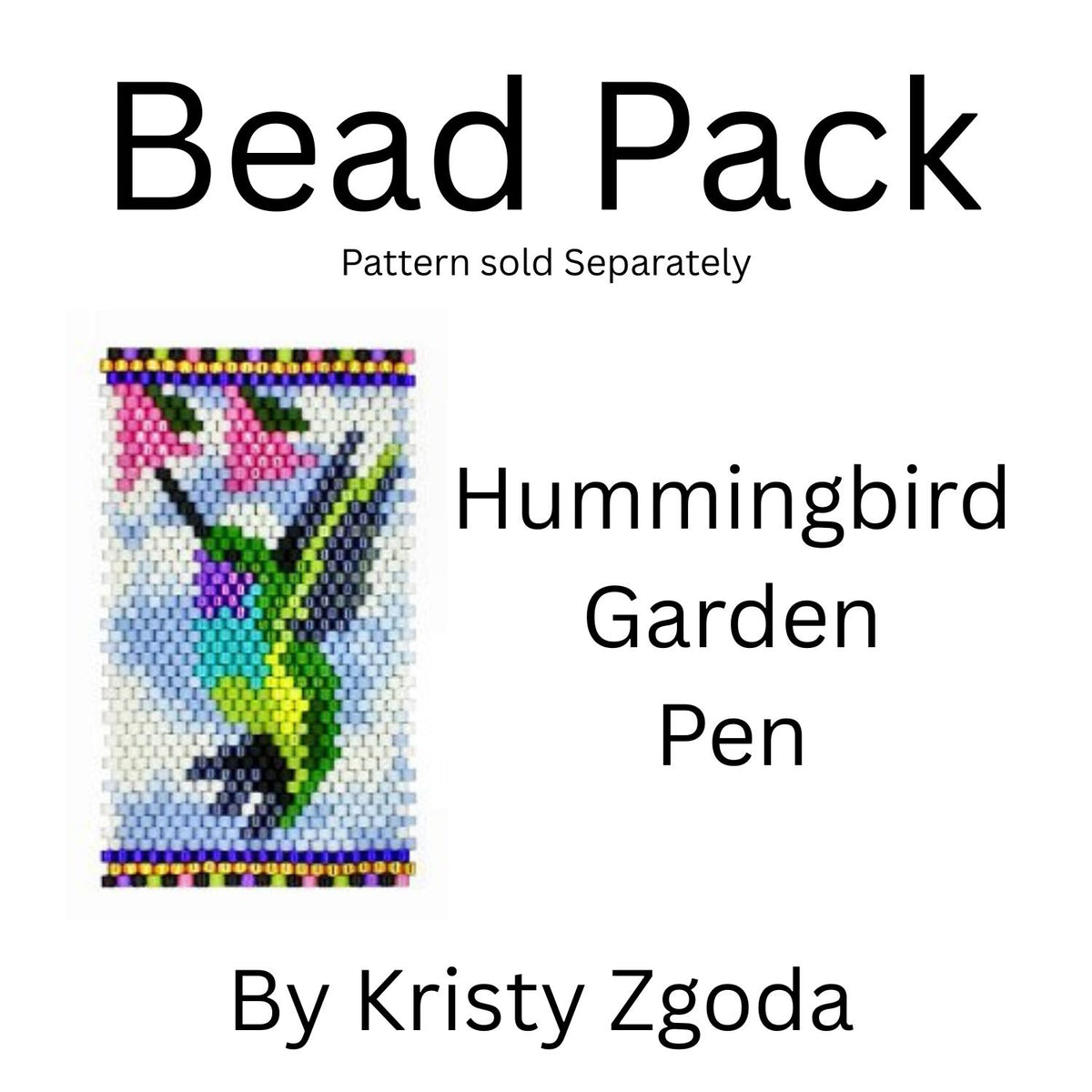 Hummingbird Garden Pen Bead Pack