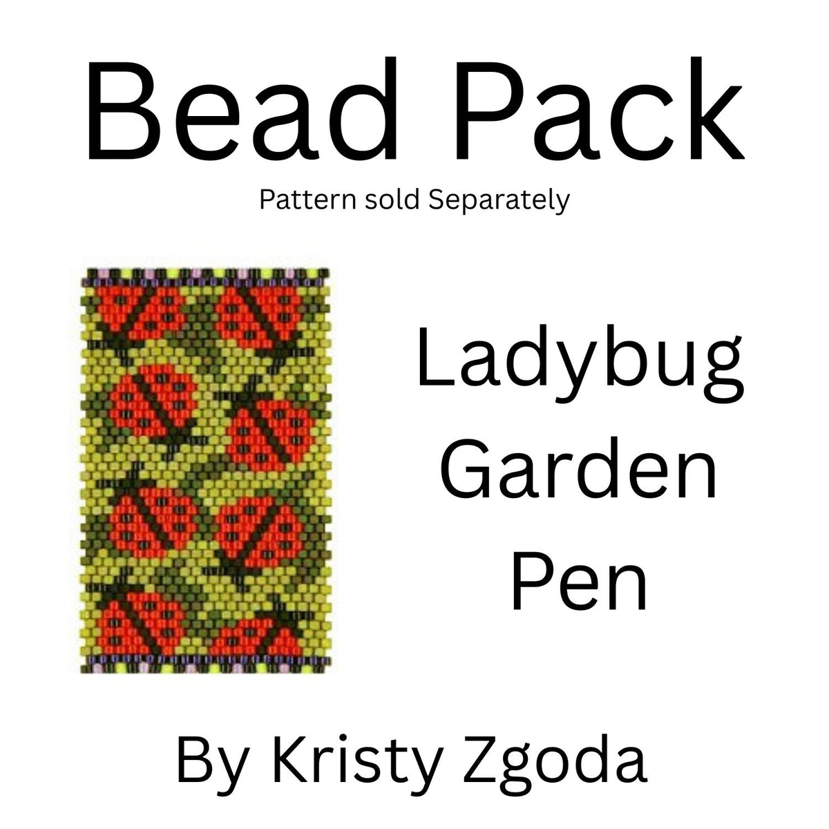 Ladybug Garden Pen Bead Pack