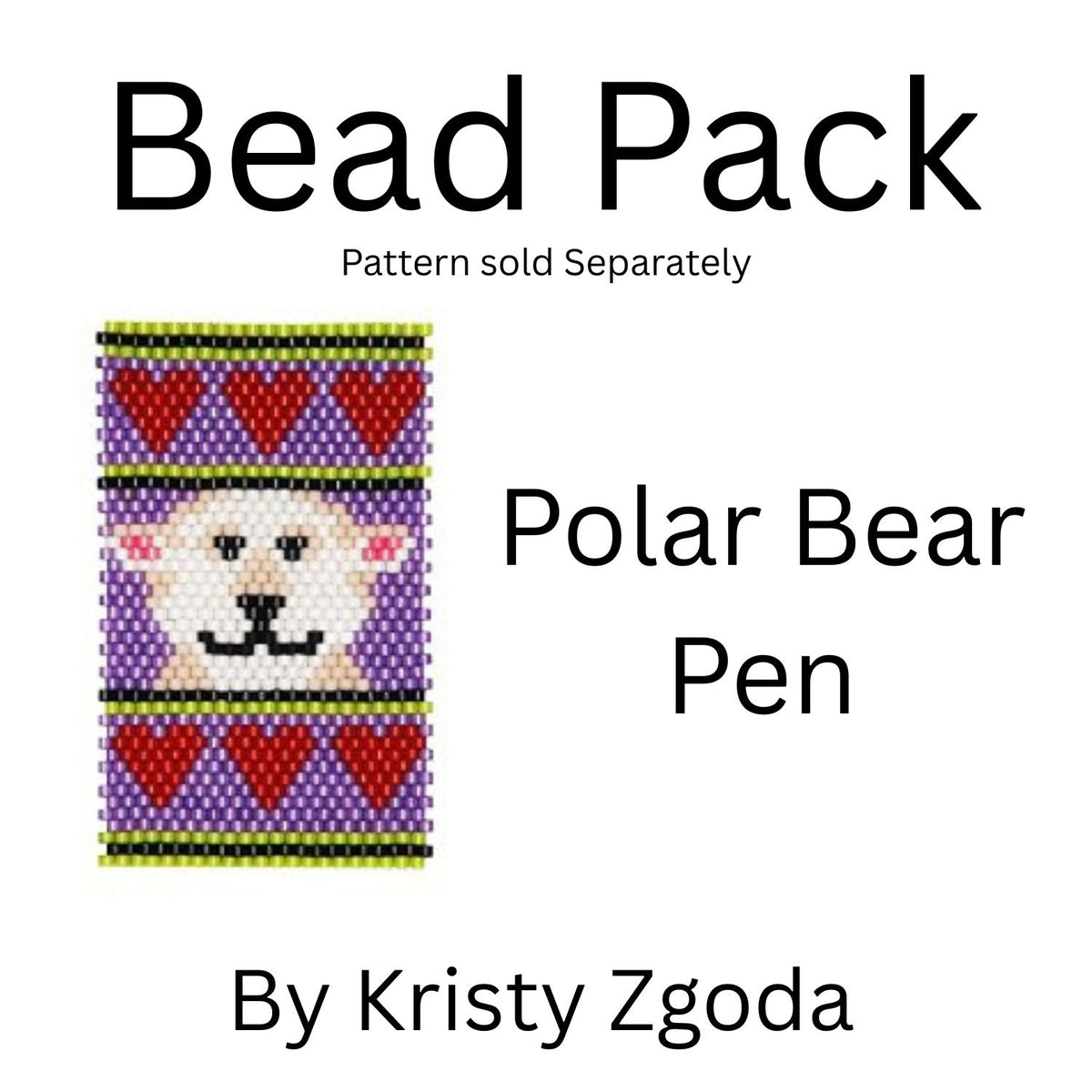 Polar Bear Pen Bead Pack