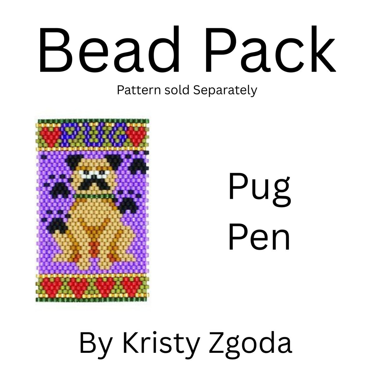 Pug Pen Bead Pack