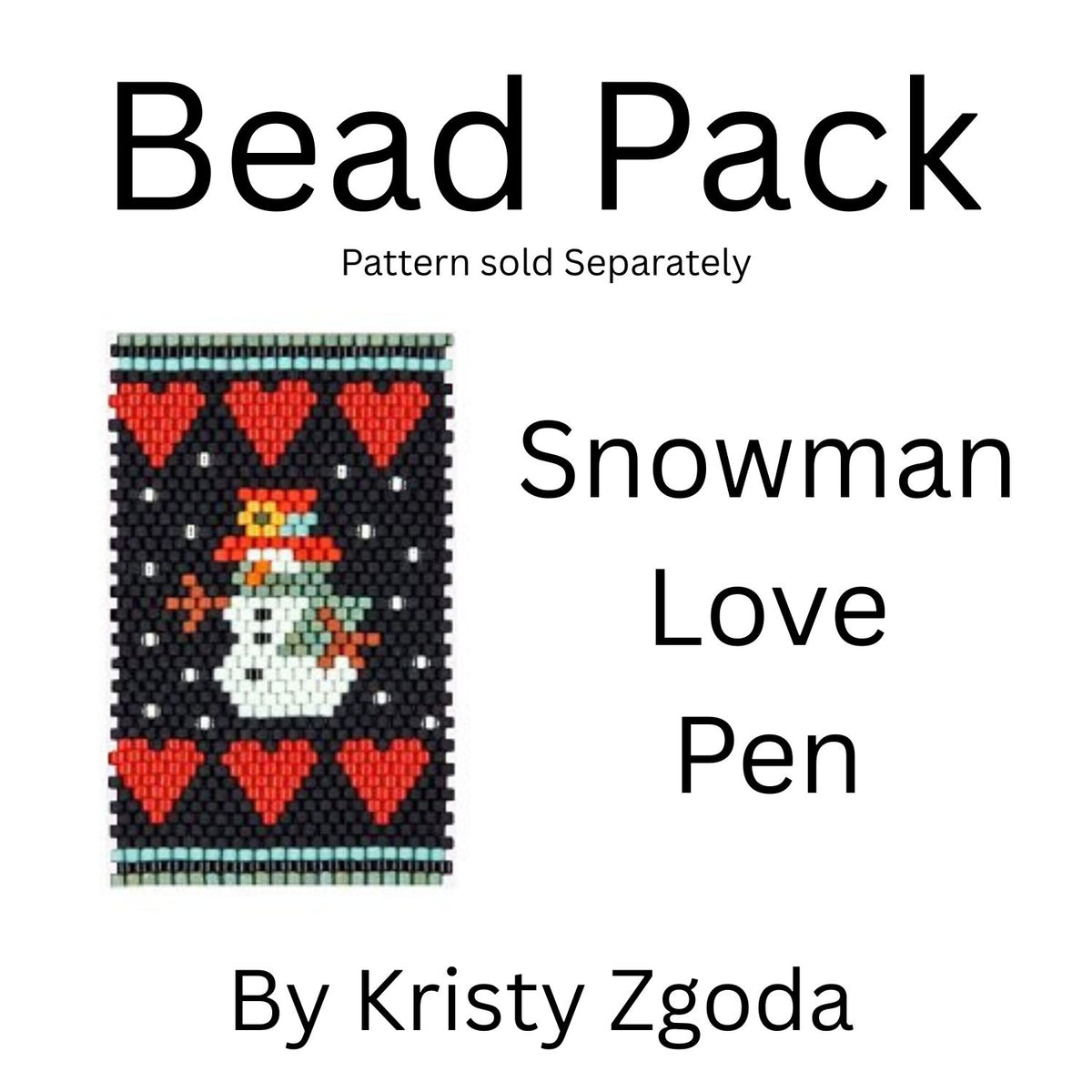 Snowman Love Pen Bead Pack